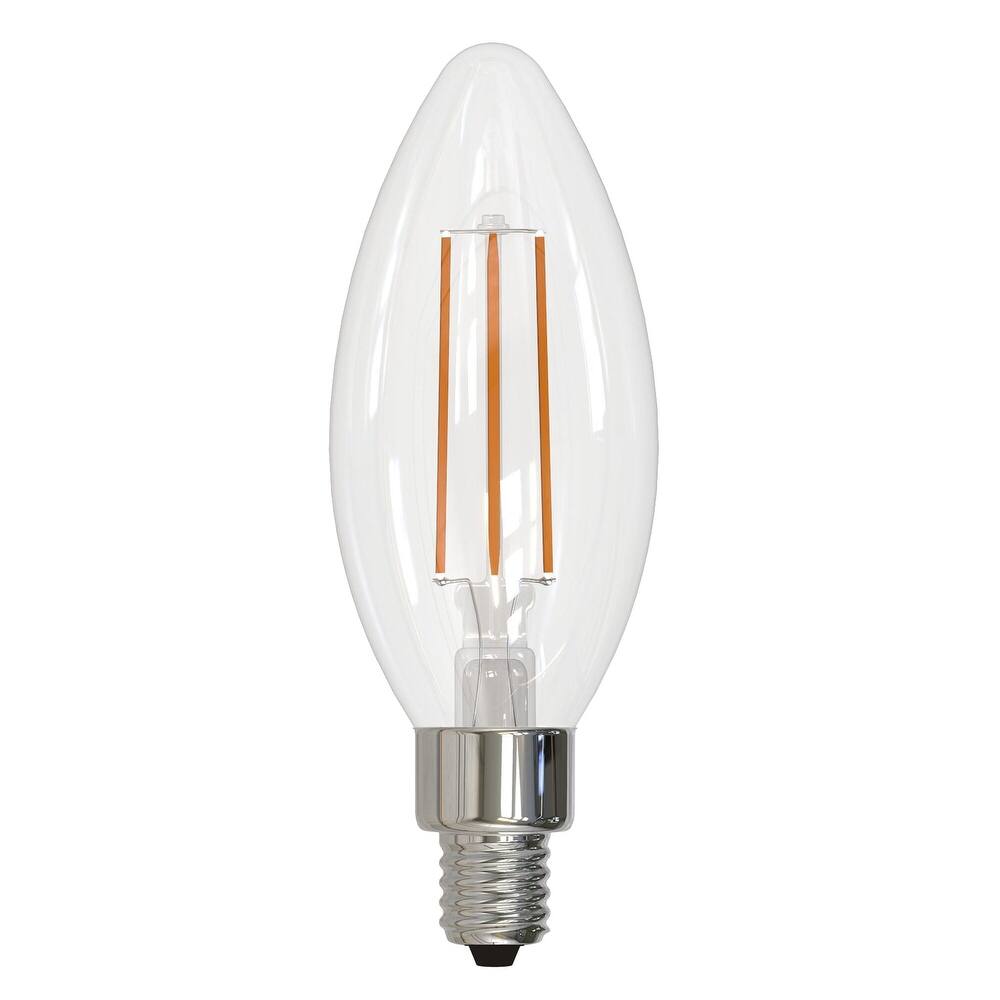 Bulbrite Pack of (8) 4 Watt Dimmable Clear Filament B11 Candelabra (E12) LED Bulb