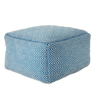 Pamona Indoor/ Outdoor Trellis Pouf/ Floor Pillow - 20"X20"X12"