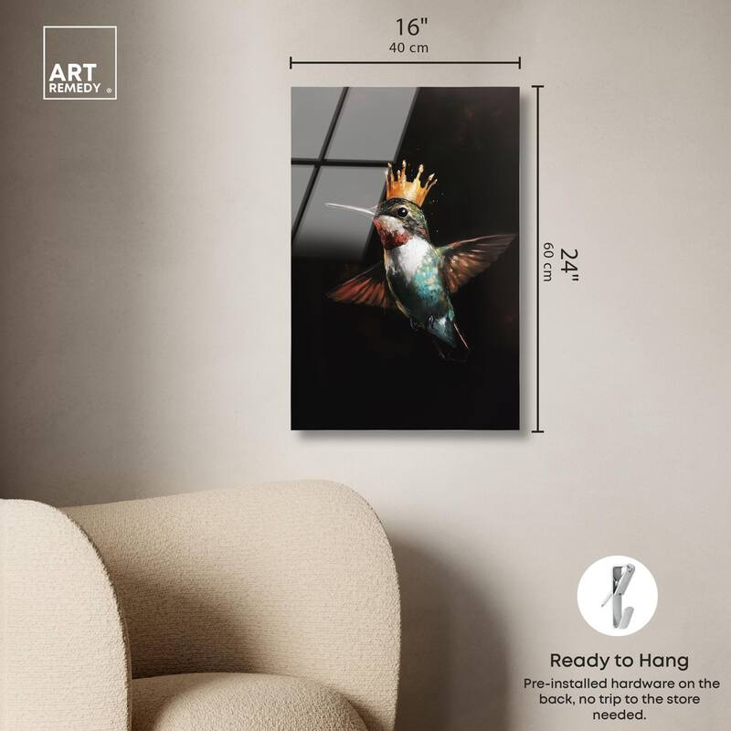 Royal Bird II Acrylic by Art Remedy, Ready to Hang