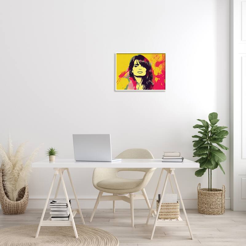 Stupell Modern Penelope Cruz Framed Giclee Art Design by Birch&Ink