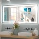 preview thumbnail 15 of 40, UL Certified Full Size Front & Back LED Lighted Anti-fog Tempered Glass Wall Bathroom Vanity Mirror, 3-Year Warranty 60" x 28"