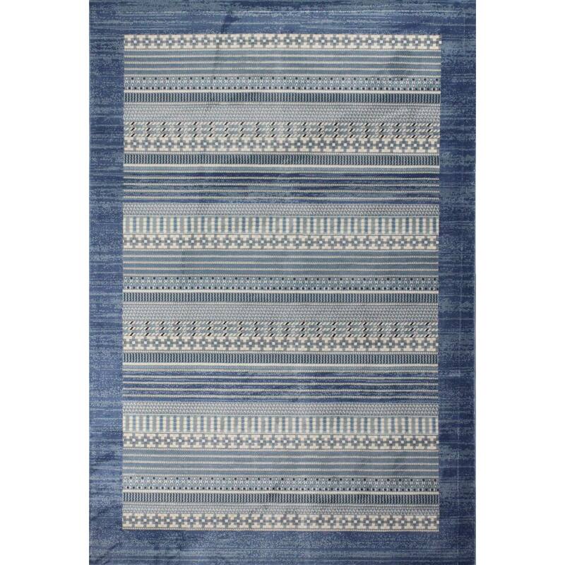 Bashian Lennon Light Blue Transitional Area Rug
