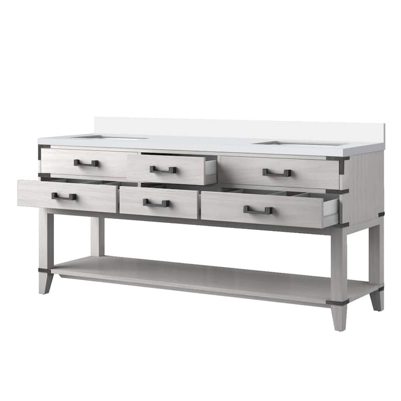 Norwalk Bath Vanity with Cultured Marble Top and Sink