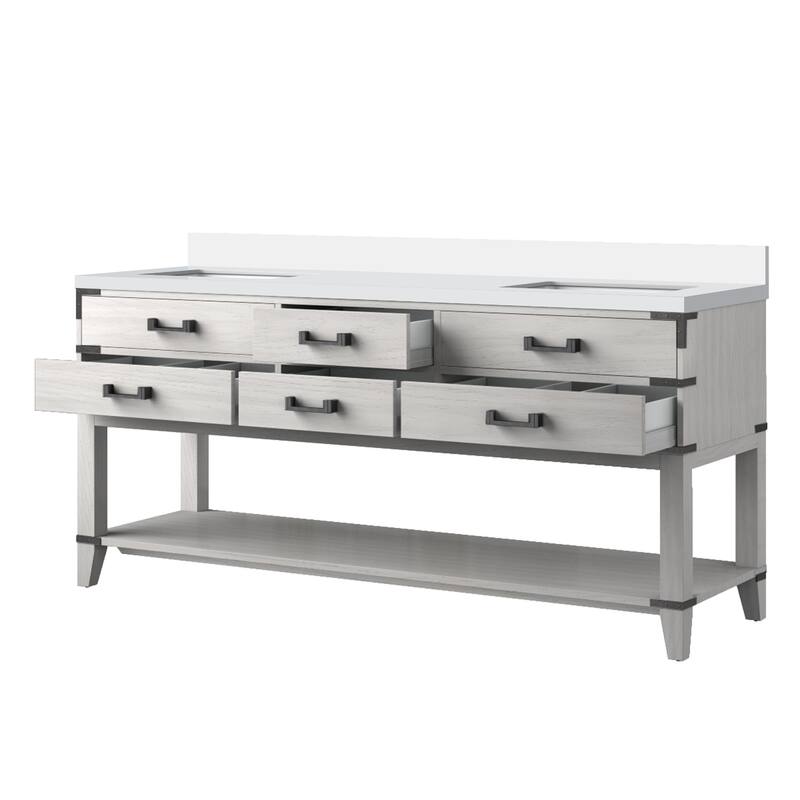 Norwalk Bath Vanity with Quartz Top and Sink