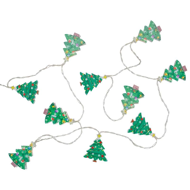 LED Christmas Tree Fairy Lights - 5.5' Copper Wire - 10ct