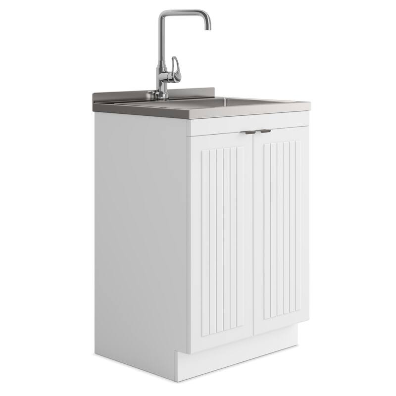 WYNDENHALL Bishop Laundry Cabinet with Faucet and Sink