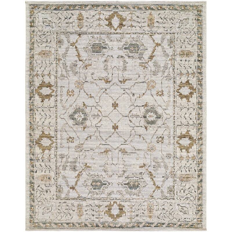 Livabliss Goblen Traditional Area Rug - Ivory - 2' x 2'11"