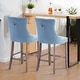 preview thumbnail 57 of 56, Contemporary Tufted Velvet Upholstered Counter Bar Stools Set of 2