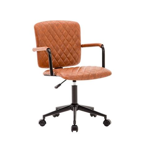 Porthos Home Nels Adjustable PU Leather Swivel Office Chair