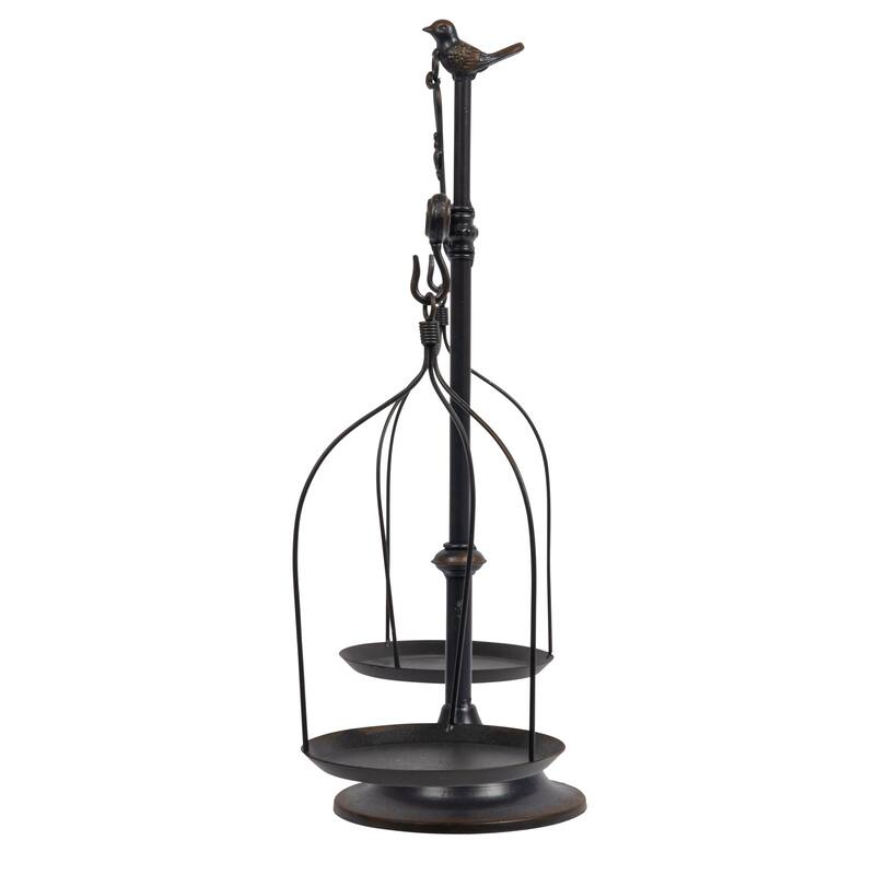 Decorative Antique Iron Balance Scale with Bird