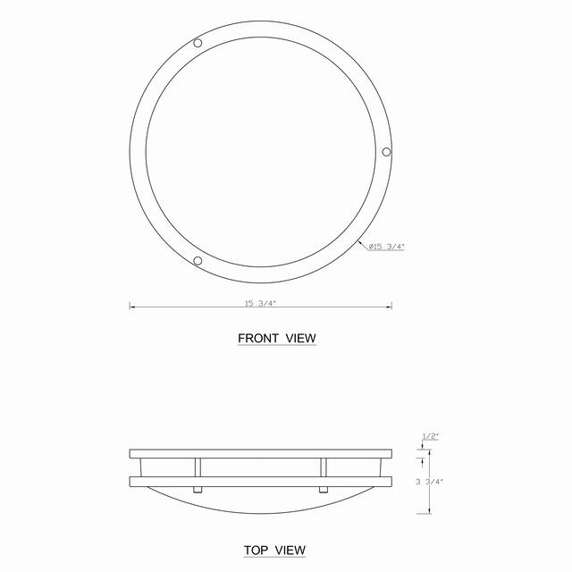Dimmable LED Flush Mount Ceiling Light Selectable 3000K/4000K/5000K