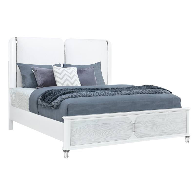 BRENDA GREY KING bed WITH LED LIGHT