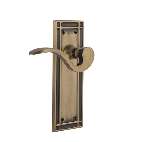 Nostalgic Warehouse MISMAN_SD_NK_RH Manor Non-Turning One-Sided Door Lever with Mission Rose