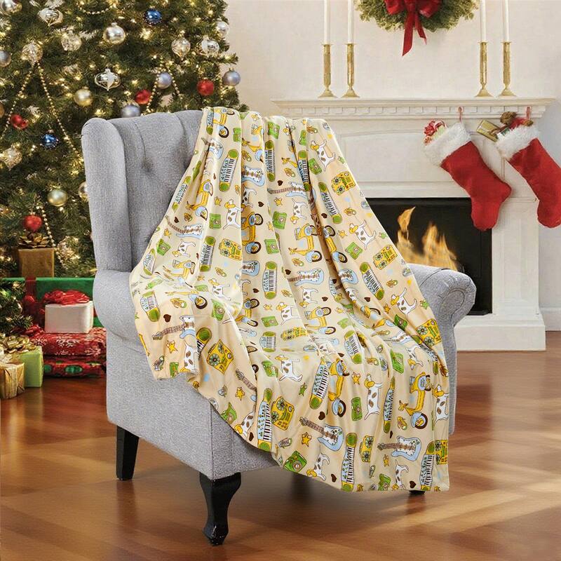Printed Microplush Novelty Throw - Sounds