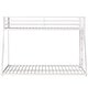 preview thumbnail 6 of 9, Adam Sturdy Twin Over Full Metal Bunk White for Kids and Adult, Low Profile and Easy Climbing with Stable Ladder