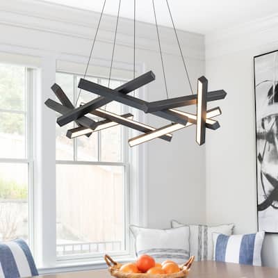Onato 10-Light Modern Dimmable Integrated LED Chandelier 3000K