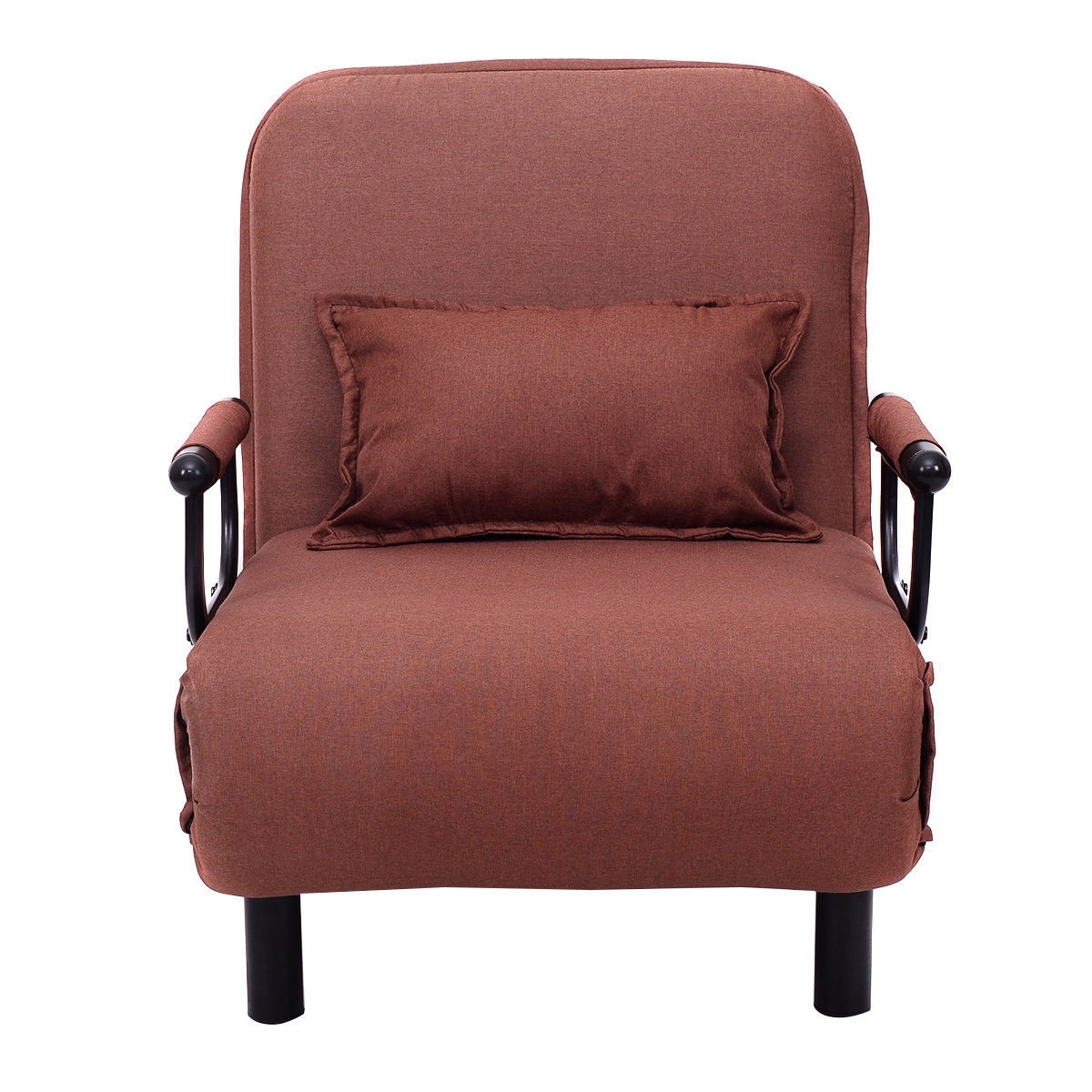 Convertible Folding Leisure Recliner Sofa Bed Coffee Coffee
