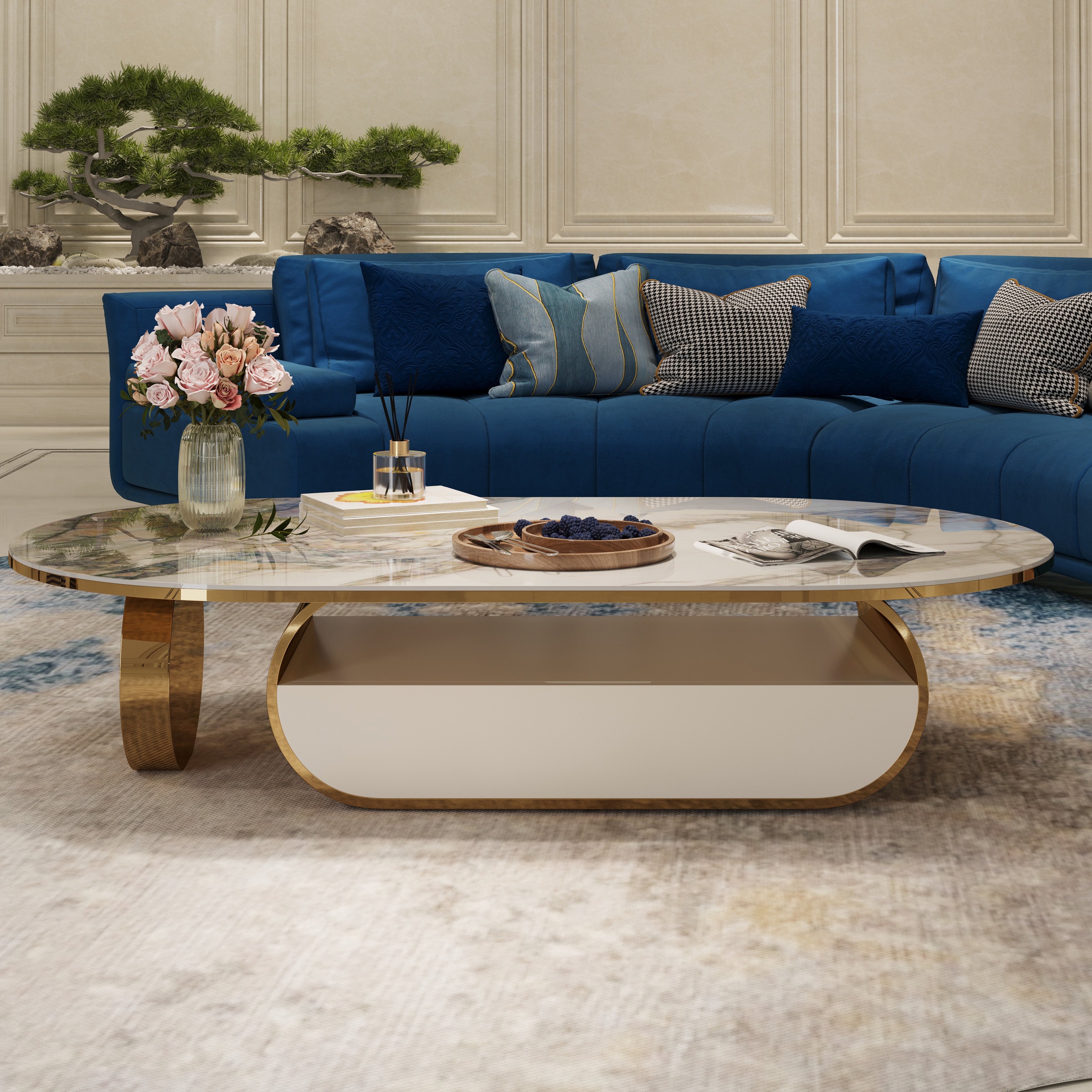 Strick & bolton ross store unique pagoda coffee table