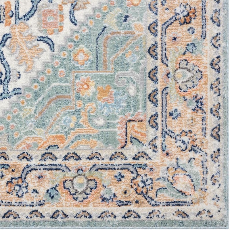 Luxe Weavers Oriental Medallion Area Rug, Stain-Resistant Carpet