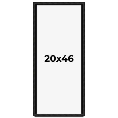 20x46 Shadow Box Black Rustic Barnwood Display Frame | 1.125 Inch