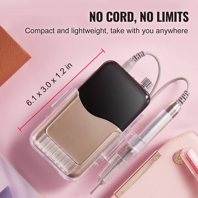 Electric Rechargeable Nail Drill for Manicure Pedicure Carve Polish