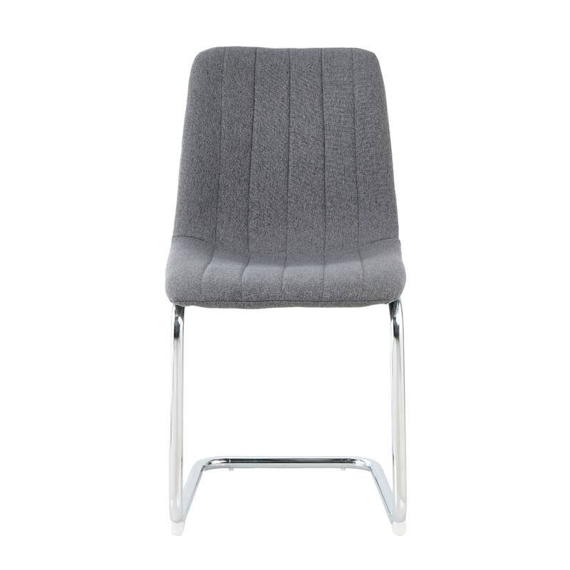 Modern/Simple Dining Chairs with Sliver Metal Base Set of 4