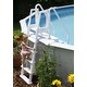 preview thumbnail 6 of 4, Easy Pool Step With Outside Ladder for Above Ground Pools - 32.5 in. W x 56 in. D x 81 in. H