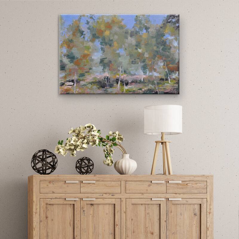Dancing Birch by Clement Nivert Canvas Art Print