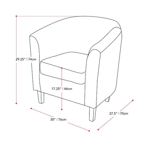 Elewood Upholstered Tub Chair Bed Bath & Beyond 36254621