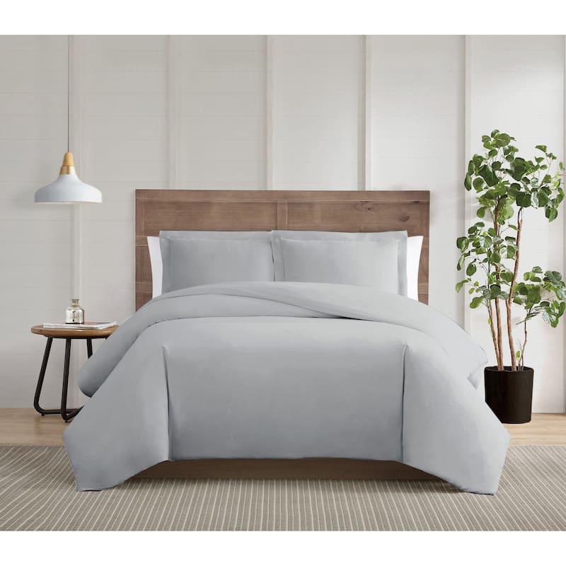 Truly Calm Silver Cool Antimicrobial 3 Piece Duvet Cover Set