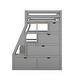 preview thumbnail 79 of 81, Loft Bed with 7 Drawers 2 Shelves and Desk
