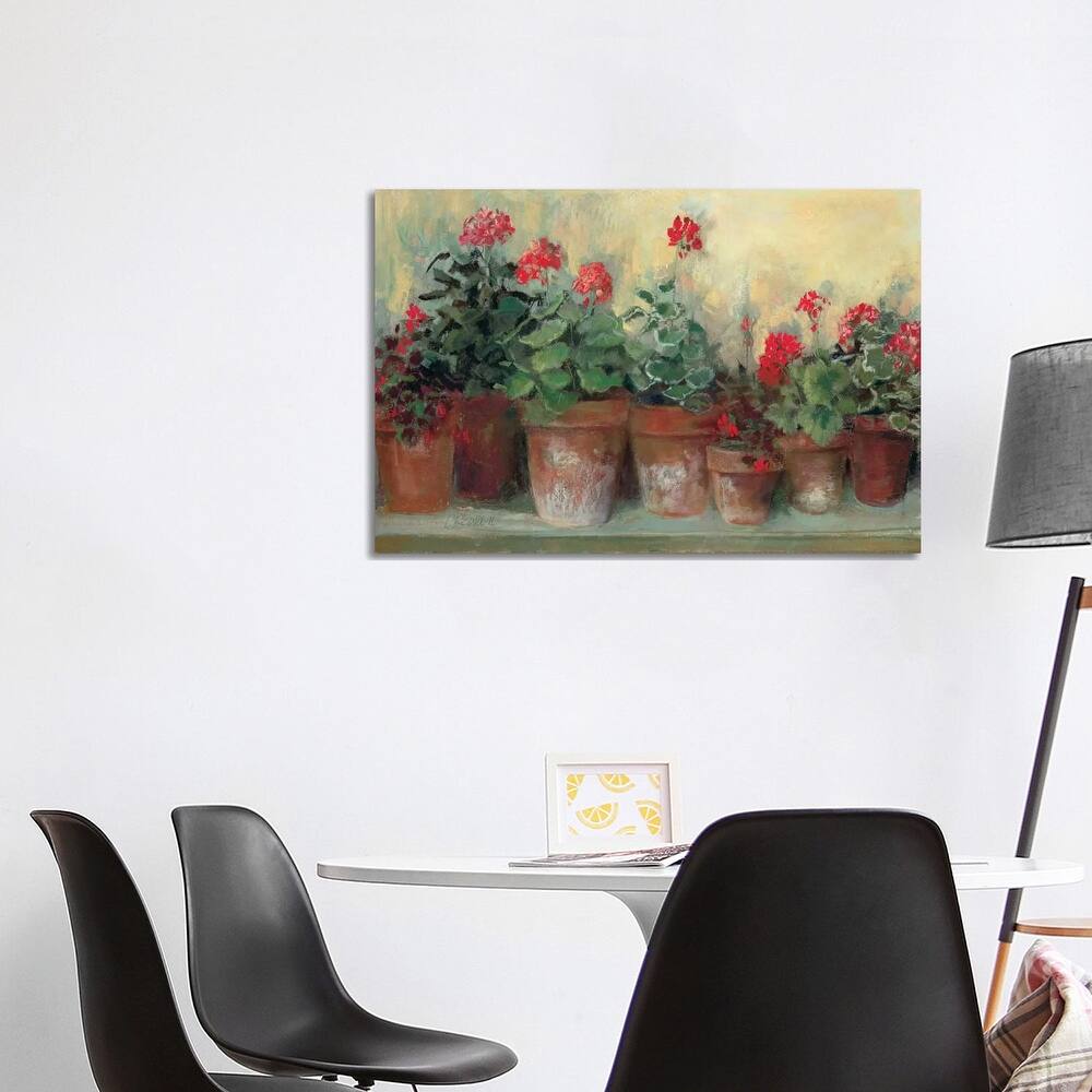 iCanvas "Kathleen's Geraniums" by Carol Rowan Canvas Print
