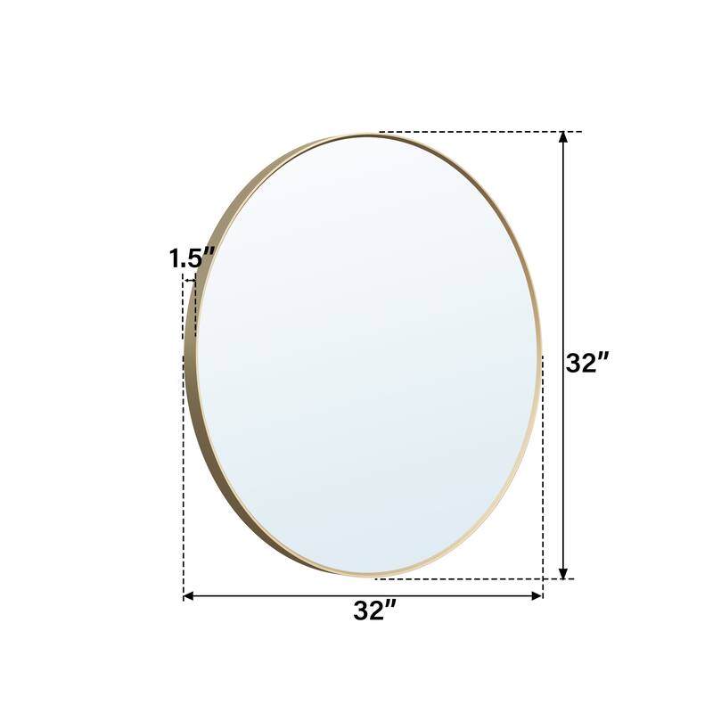 Modern Bathroom Wall Mounted Anodized Aluminum Framed Wall Vanity Mirror