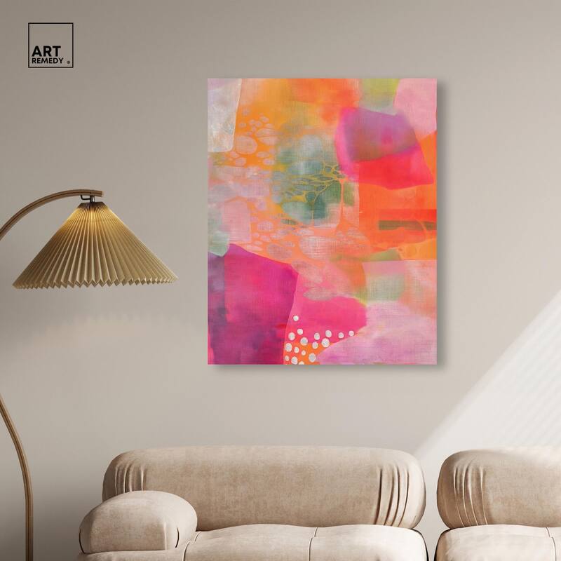 Garnet Gleam II Canvas by Art Remedy, Gallery Wrapped