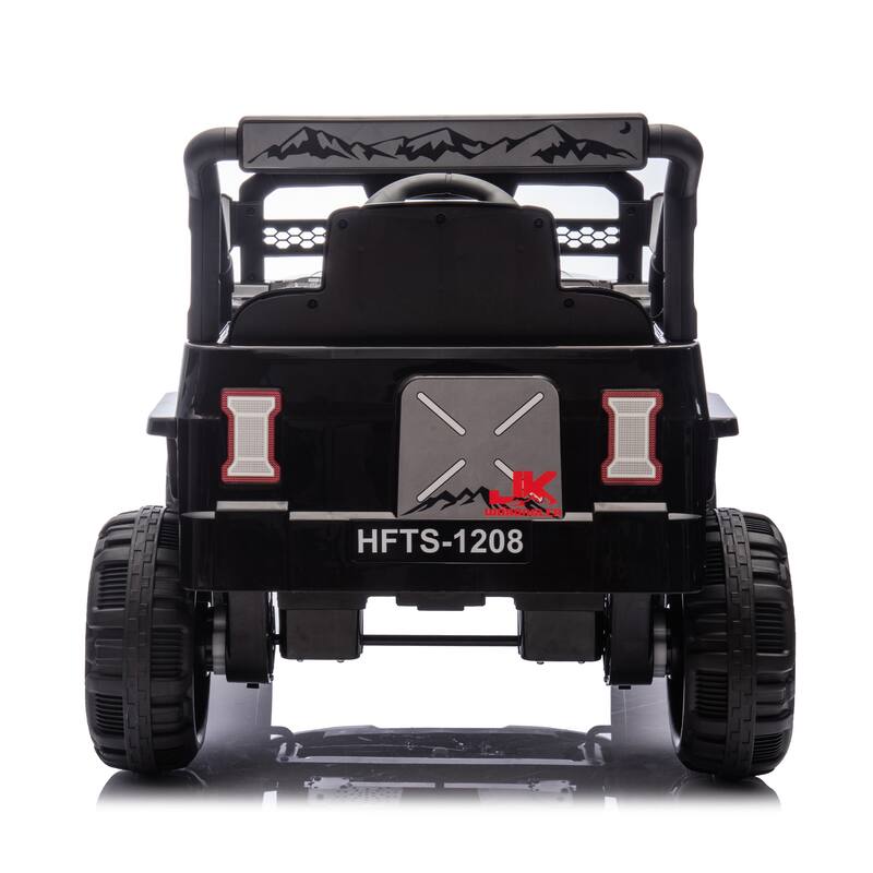 Christmas Gift 12V Ride-On Truck for Kids, Remote Control, Educational Features, Bluetooth
