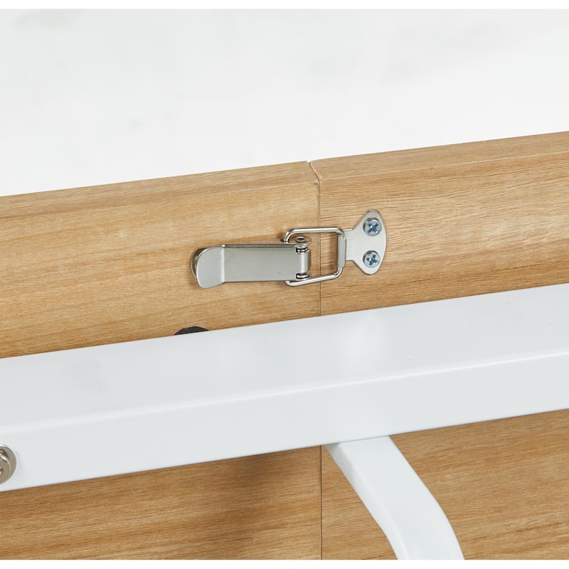 Extendable Square Dining Table for 6-8 Person, Kitchen Table with MDF Top & Metal Legs, Perfect for Garthering Family Party