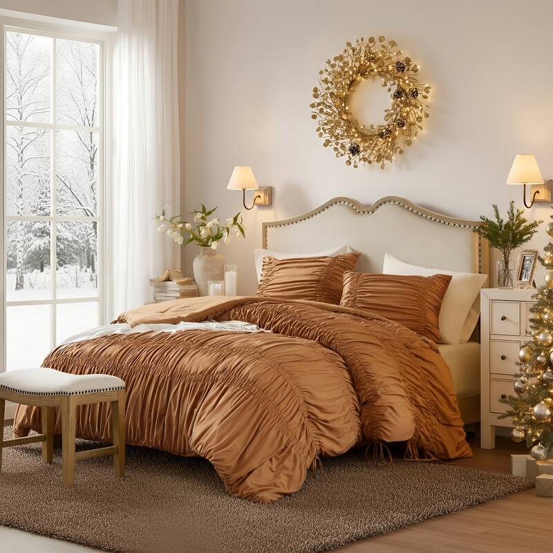 510 Design Mia Comforter Set - King - Brown
