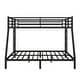 preview thumbnail 4 of 9, Full XL over King Size Metal Bunk Bed with Fence, Ladder, and Noise-Reducing Design