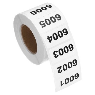 Inventory Number Sticker, Consecutive Number Labels Self-Adhesive ...