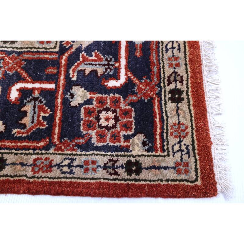 ECARPETGALLERY Hand-knotted Serapi Heritage Dark Copper Wool Rug - 8'0 x 10'0