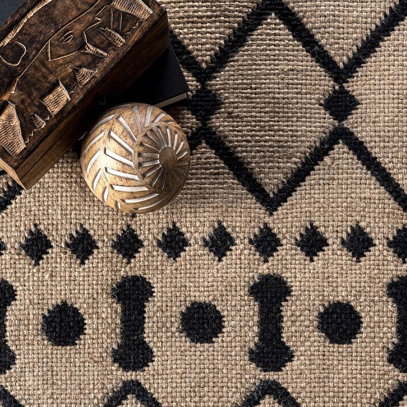 Nuloom Anika Moroccan Hand Woven Jute Area Rug