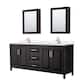 Option Dark Espresso / White Quartz Top / Polished Chrome