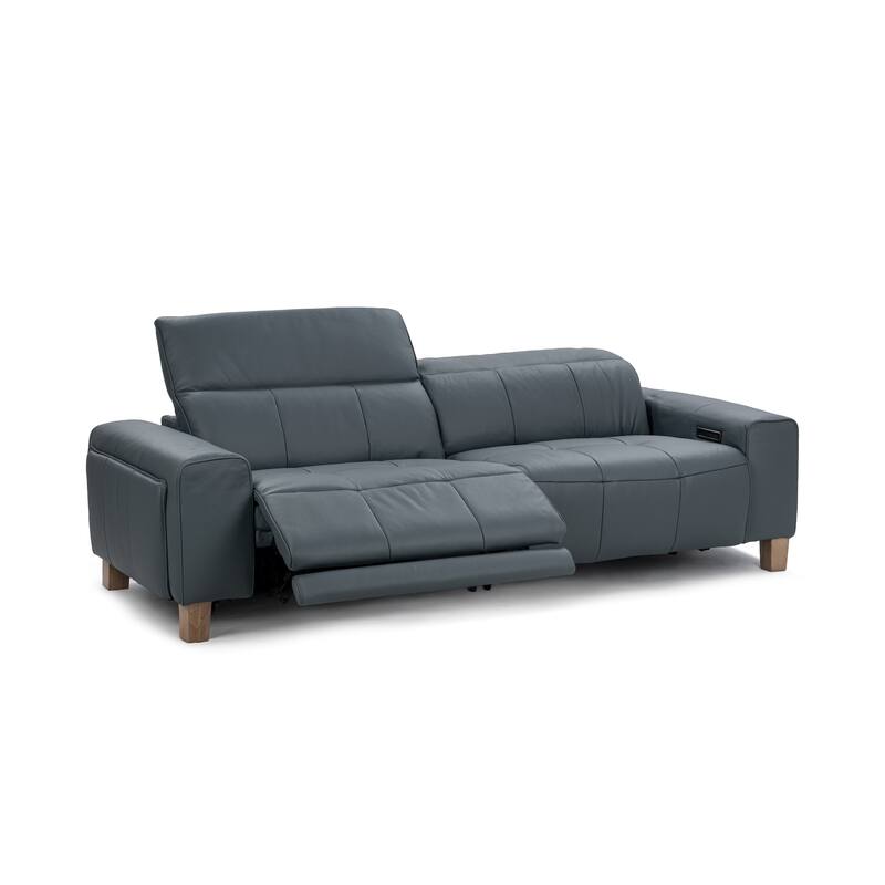Classic Home Alea Zero Gravity Power Recliner Upholstered Leather Sofa