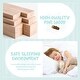 preview thumbnail 4 of 12, Natural Full Size Pine Floor Bed with Guardrails & Door