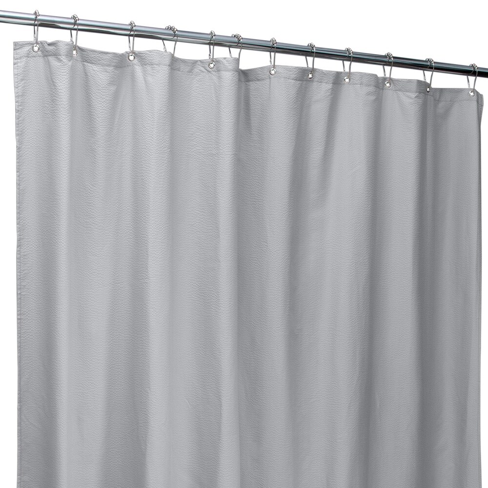 Vinyl Shower Curtain Liner 3 Gauge RT Designers Collection Clear Frosted 70x72 