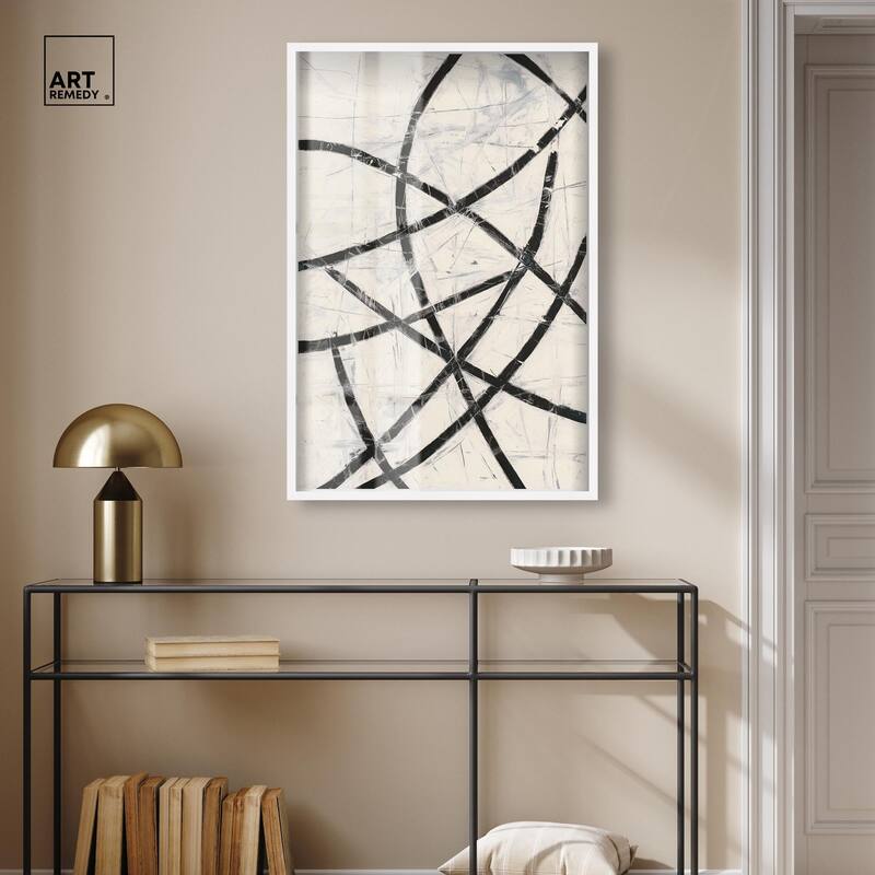 Intersecting Lines I Shadowbox by Art Remedy