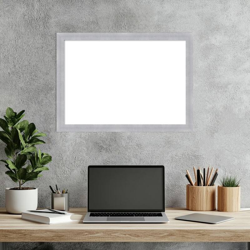 Amanti Art Grace Brushed Gold Narrow Framed Dry Erase Magnetic Board