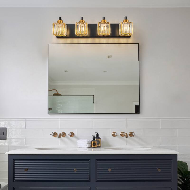 Modern 3/4/5-lights Crystal Bathroom Light Fixtures