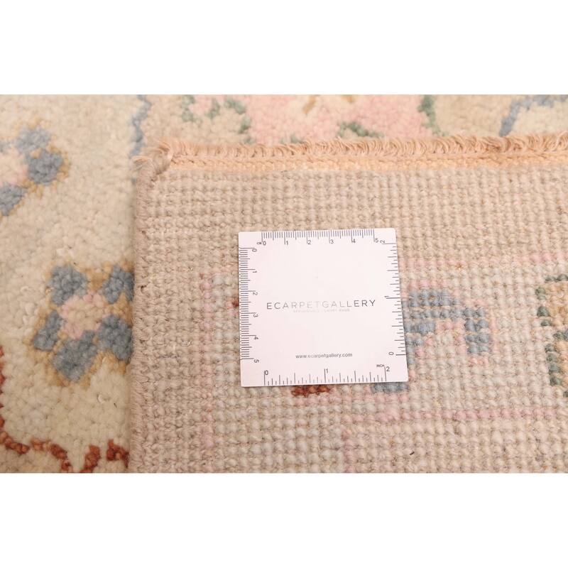 ECARPETGALLERY Hand-knotted Modern Oushak Light Khaki Wool Rug - 7'11 x 9'11