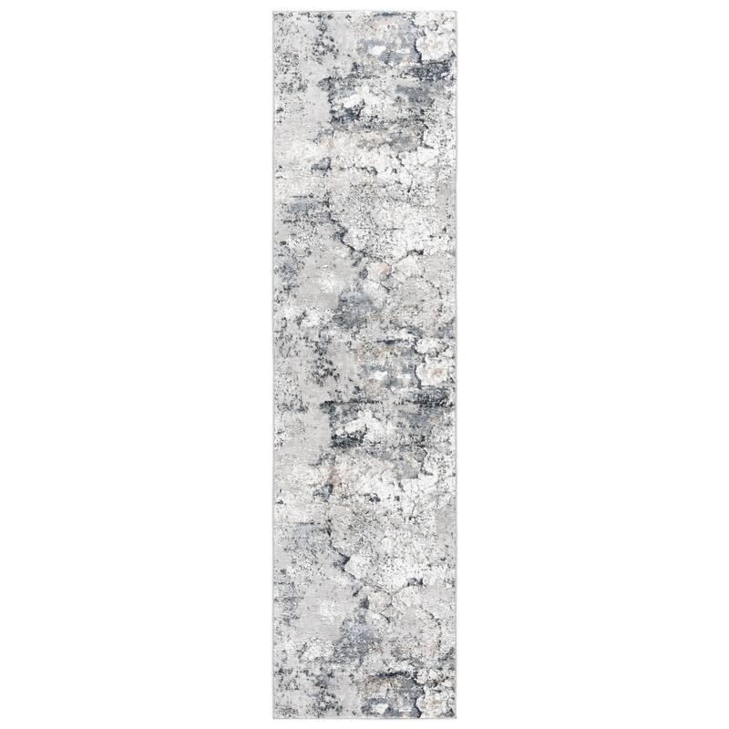 SAFAVIEH Carter Noomi Modern & Contemporary Rug - 2' x 8' Runner - Taupe/Navy